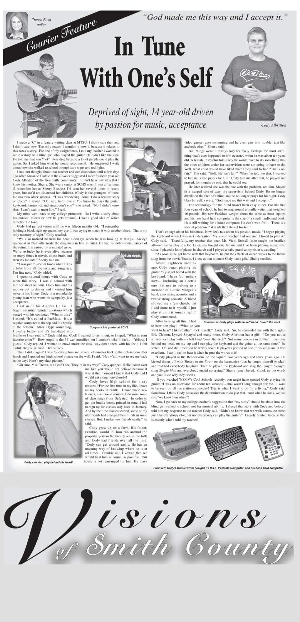 In Tune With One's Self by Tressa Bush